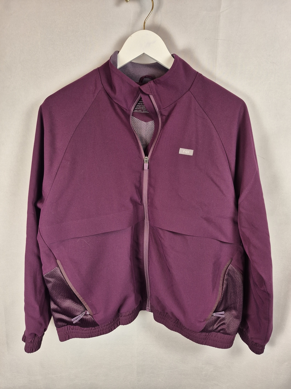Figs Plum Medical Jacket Size M
